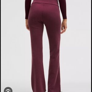 Lululemon Athletica Maroon Flare Pants